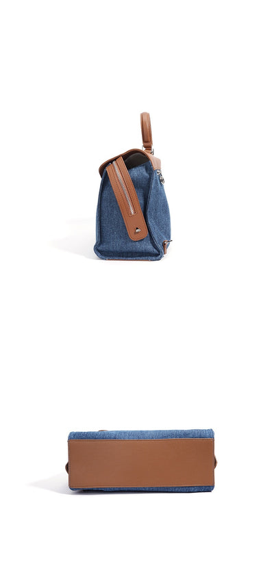 Mochila Cómoda Estilo Coreano Jean Lazy Backpack - Image 8