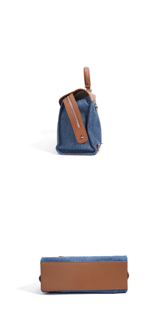 Mochila Cómoda Estilo Coreano Jean Lazy Backpack - Image 8