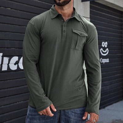 Camisa Clásica de Manga Larga Estilo Europeo para Hombre - Image 11
