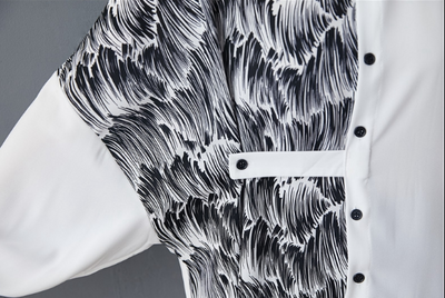 Camisa Manga Larga con Estampado Contraste - Corte Relajado y Ajustado - Image 7