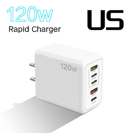 Cargador Rápido Multipuerto 120W - Enchufes Europeos, Americanos y Británicos - Image 9