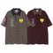 Camiseta Retro Cuadros Colorblock con Solapa
