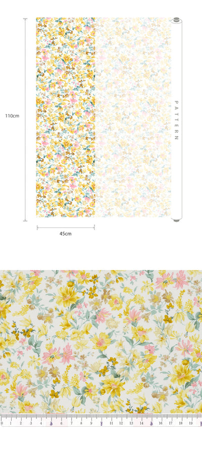 Tela de Algodón Estampada Orquídea 60 Hilos Artesanal DIY Suave - Image 8