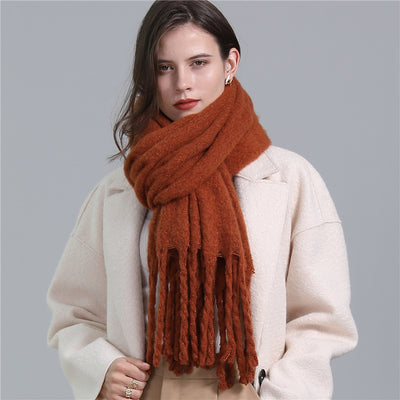 Bufanda Larga de Invierno Tipo Cachemira - Cálida y Versátil