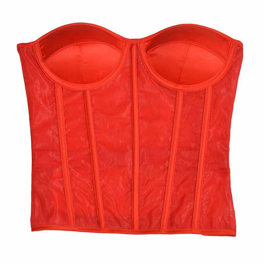 Corpiño Nupcial Transparente con Malla Elegante - Image 6
