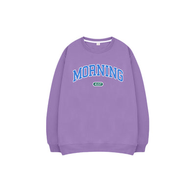 Suéter Cuello Redondo Estilo Street Unisex - Oversized Cómodo para Parejas