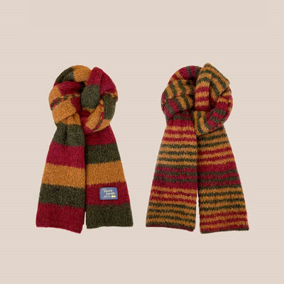Bufanda Reversible de Rayas Dopamina para Mujer - Doble Cara y Contraste - Image 12