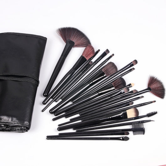 Set de 24 Brochas de Maquillaje Profesional con Mango de Madera Natural - Image 13