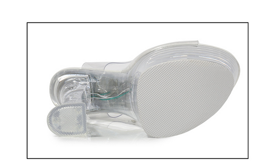 Sandalias de Tacón Alto Plataforma Cristal Transparente para Mujer - Image 13