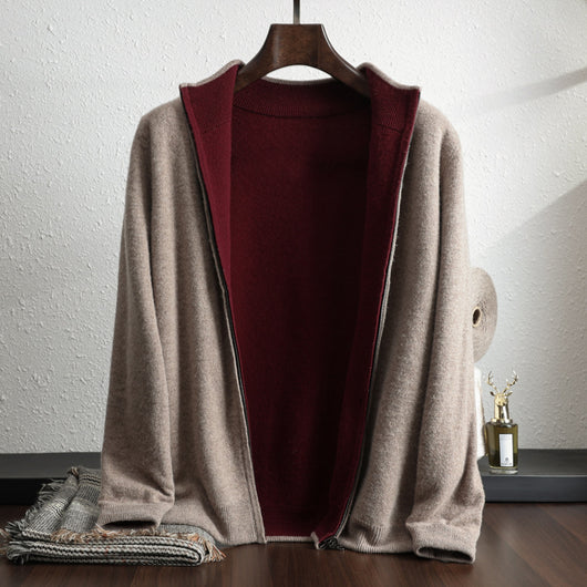 Cardigan de Lana con Cierre Zip Manga Larga - Image 5
