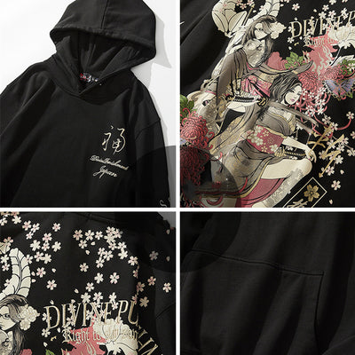 Sudadera con Capucha y Bordado Estampado con Letras Doradas para Hombre - Image 5