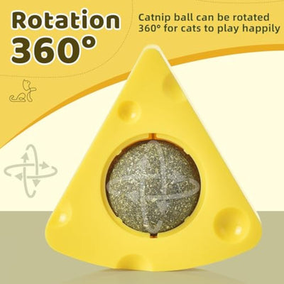 Pelotas de Catnip Adhesivas con Forma de Queso para Gatos - Image 5