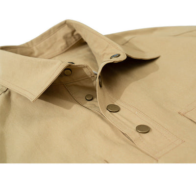 Camisa de Lona Estilo Street Otoño-Invierno Unisex de Manga Larga - Image 4