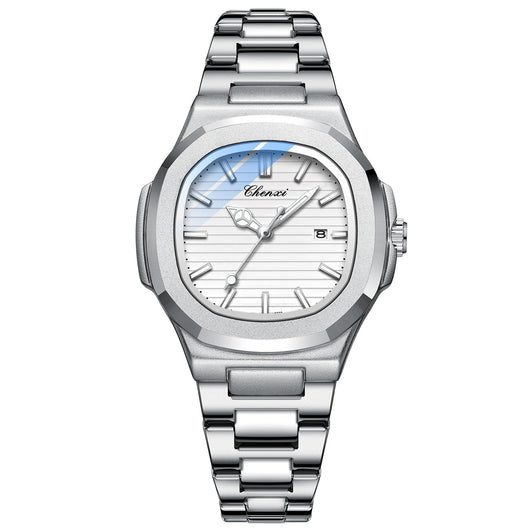 Reloj de Pareja Chenxi Acero Inoxidable Luminoso Resistente al Agua - Image 12