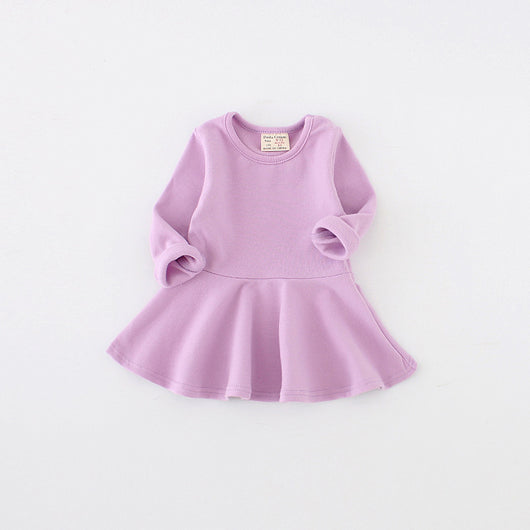 Vestido Infantil Primavera Otoño - Algodón Puro con Volantes, Manga Larga - Image 15