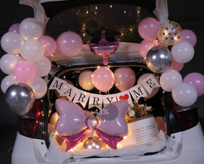 Kit Decorativo Sorpresa para Maletero - Globos Románticos para Propuesta, Confesión y Celebraciones - Image 6