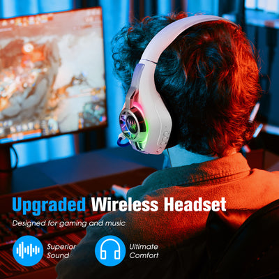 Auriculares Gaming Inalámbricos Bluetooth 2.4G para E-sports - Image 7