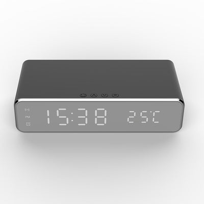 Reloj Despertador LED con Cargador Inalámbrico, Espejo HD y Termómetro - Image 33