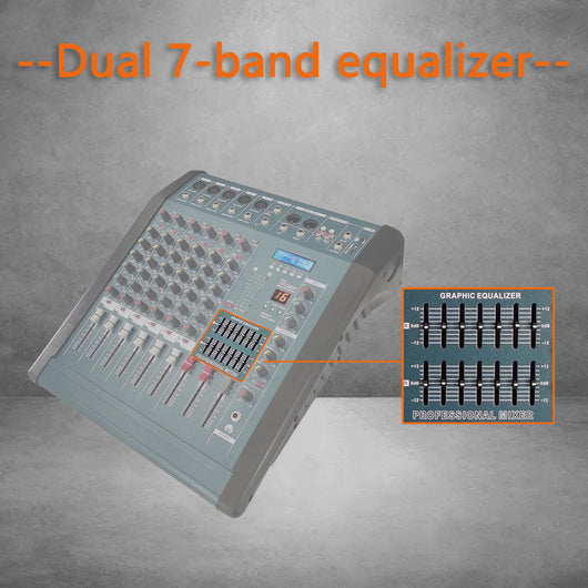 Consola Mezcladora Amplificada con Bluetooth, Ecualizador y 16 Efectos DSP - Image 6