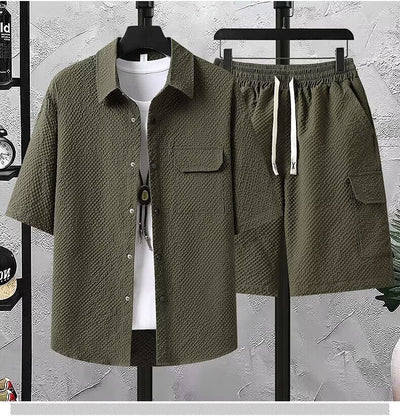 Conjunto de Uniforme Ligero para Trabajo: Blusa y Pantalón Corto - Image 9