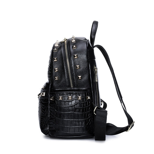 Mochila de Cuero Suave Versátil para Cualquier Ocasión - Image 10
