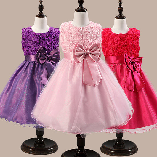 Vestido de Princesa Tutú Floral para Niña - Fiesta, Boda y Cumpleaños - Image 27