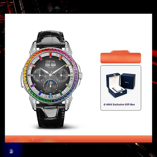 Reloj Automático Multifuncional Rainbow Circle Resistente al Agua para Hombre - Image 5