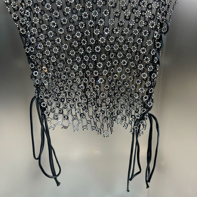Chaleco Transparente de Malla sin Mangas Cuello Redondo - Image 12