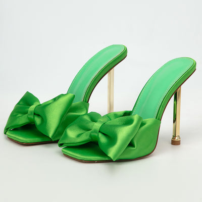 Sandalias de Tacón Alto con Punta Cuadrada y Detalle Mariposa para Mujer - Image 5