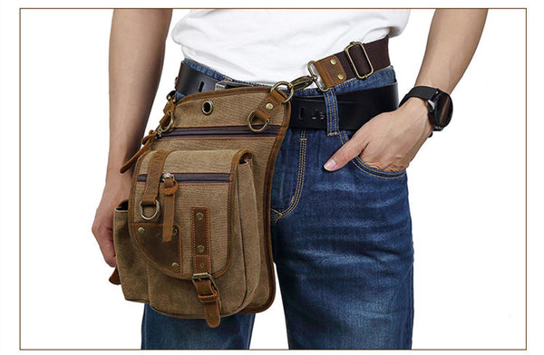 Bolsa Mensajera de Lona para Hombre - Estilo Casual y Versátil