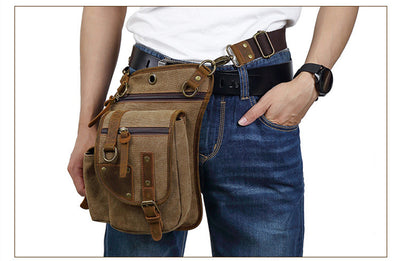 Bolsa Mensajera de Lona para Hombre - Estilo Casual y Versátil - Image 2