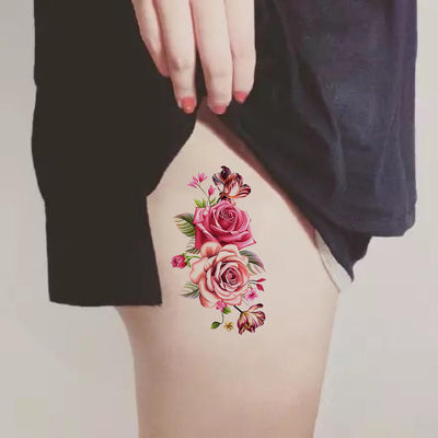 Tatuaje Corporal Grande de Flores - Image 2