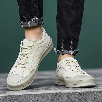 Zapatos Casuales Retro de Cuero Frosted para Hombre - Estilo Urbano Clásico - Image 10