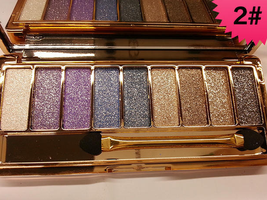 Paleta de Sombras Winnie 9 Colores con Brillo Diamante - Maquillaje Profesional - Image 7