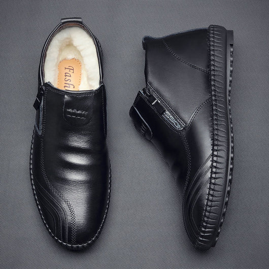 Botas de Invierno para Hombre con Forro de Lana Térmica y Cuero Premium - Image 5