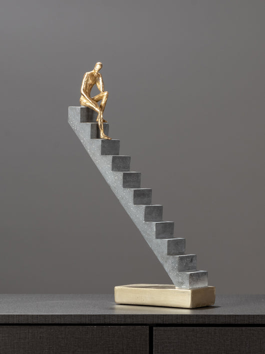 Escultura Decorativa de Pensador Creativo - Figura de Resina Retro para Oficina y Hogar - Image 10