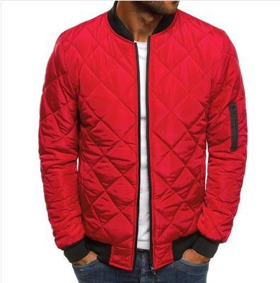 Chaqueta de Algodón para Hombre con Cuello de Pie y Costuras de Diamante - Image 11