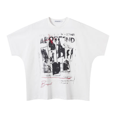 Camiseta de Algodón Puro con Diseño de Sombra Creativa para Hombre - Image 21