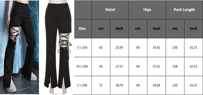 Leggins Góticos con Cordones y Cintura Alta Estilo Punk - Image 11