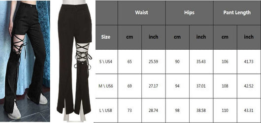 Leggins Góticos con Cordones y Cintura Alta Estilo Punk - Image 11