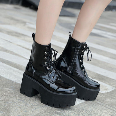 Botas de Tacón Alto con Cordones - Image 6