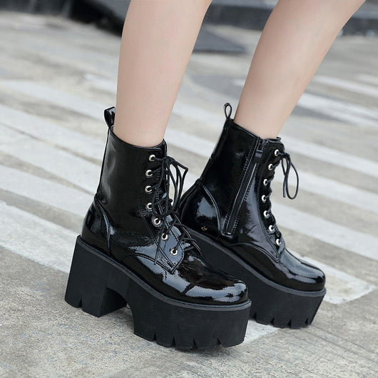 Botas de Tacón Alto con Cordones - Image 6