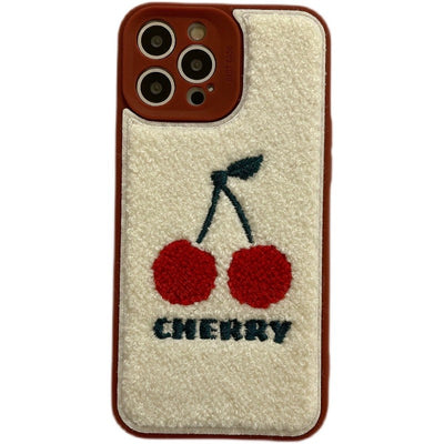Funda Cereza Adorable con Lente Completo para Teléfono - Image 6