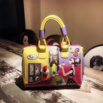 Bolso Boston de Cuero PU para Mujer - Diseño Creativo y Versátil - Image 5
