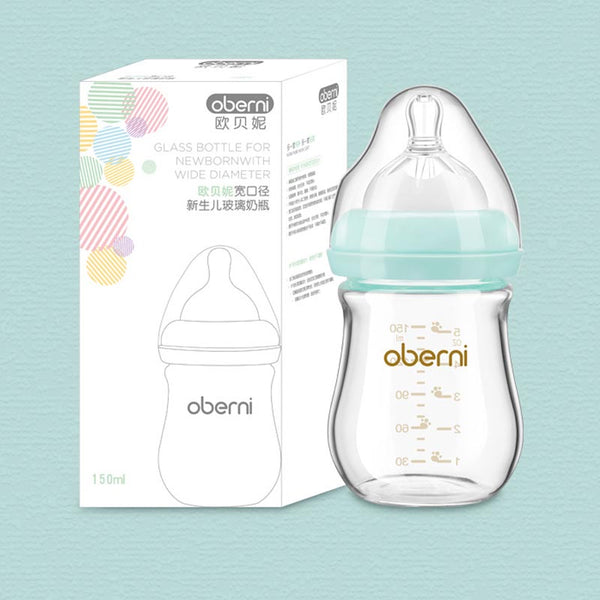 Botella de Vidrio Ancha para Recién Nacido 120-150ML