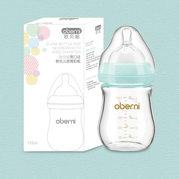 Botella de Vidrio Ancha para Recién Nacido 120-150ML