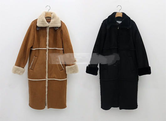 Abrigo de Lana de Cordero Oversize Elegante para Invierno - Image 10