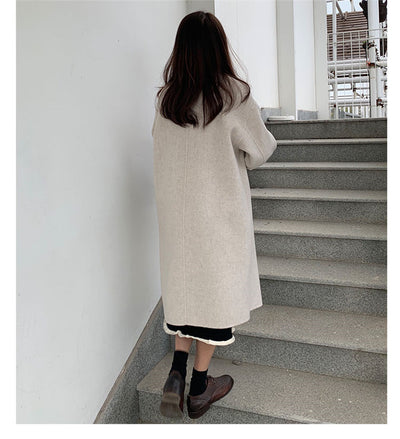 Abrigo de Lana Midi Mujer Acolchado Talla Pequeña - Image 14