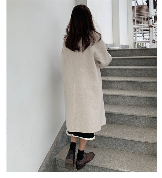 Abrigo de Lana Midi Mujer Acolchado Talla Pequeña - Image 14