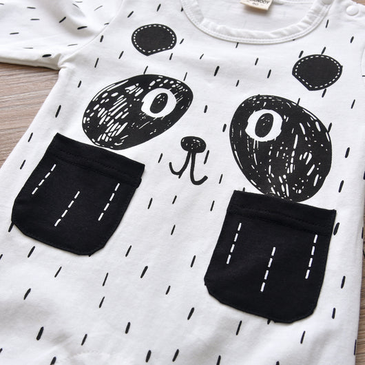 Mameluco Bebé Estampado Panda Primavera Otoño - Image 8